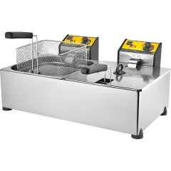 Remta Çiftli Kapaklı  Fritöz, 8+8 lt ,Elektrikli , 66x48x29 cm, R102