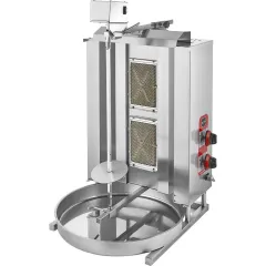 Remta 2 Radyanlı Üstten Motorlu Döner Ocağı, Gazlı CE , 47x64x93 cm, D04(M)
