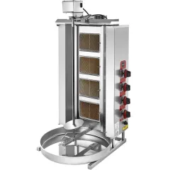 Remta 4 Radyanlı Üstten Motorlu Döner Ocağı, Gazlı CE , 54x64x120 cm, D08(M)