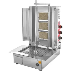 Remta 3 Radyanlı Alttan Motorlu Döner Ocağı, Gazlı CE , 52x70x100 cm,  D06(A)