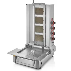 Remta 4 Radyanlı Alttan Motorlu Döner Ocağı, Gazlı CE , 52x70x128 cm, D08(A)