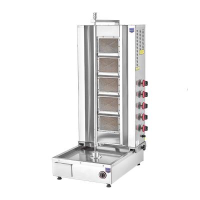 Remta 5 Radyanlı Alttan Motorlu Döner Ocağı, Gazlı CE , 52x70x145 cm, D10(A)