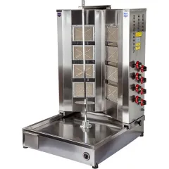 Remta 8 Radyanlı Alttan Motorlu  V Model  Döner Ocağı, Gazlı CE , 79x85x112 cm, D14(A)