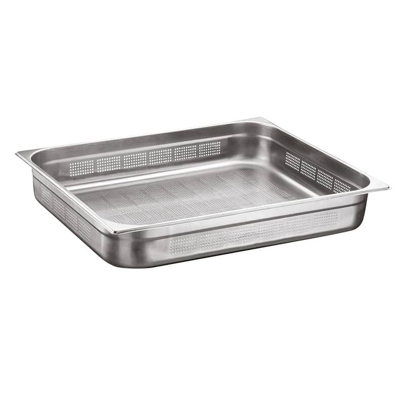 Üret Çelik GN 2/1 65mm Delikli Gastronom Küvet, GST 45