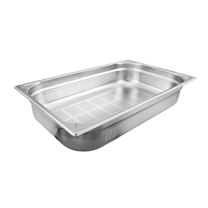 Üret Çelik GN 1/1 20mm Delikli Gastronom Küvet, GST 49