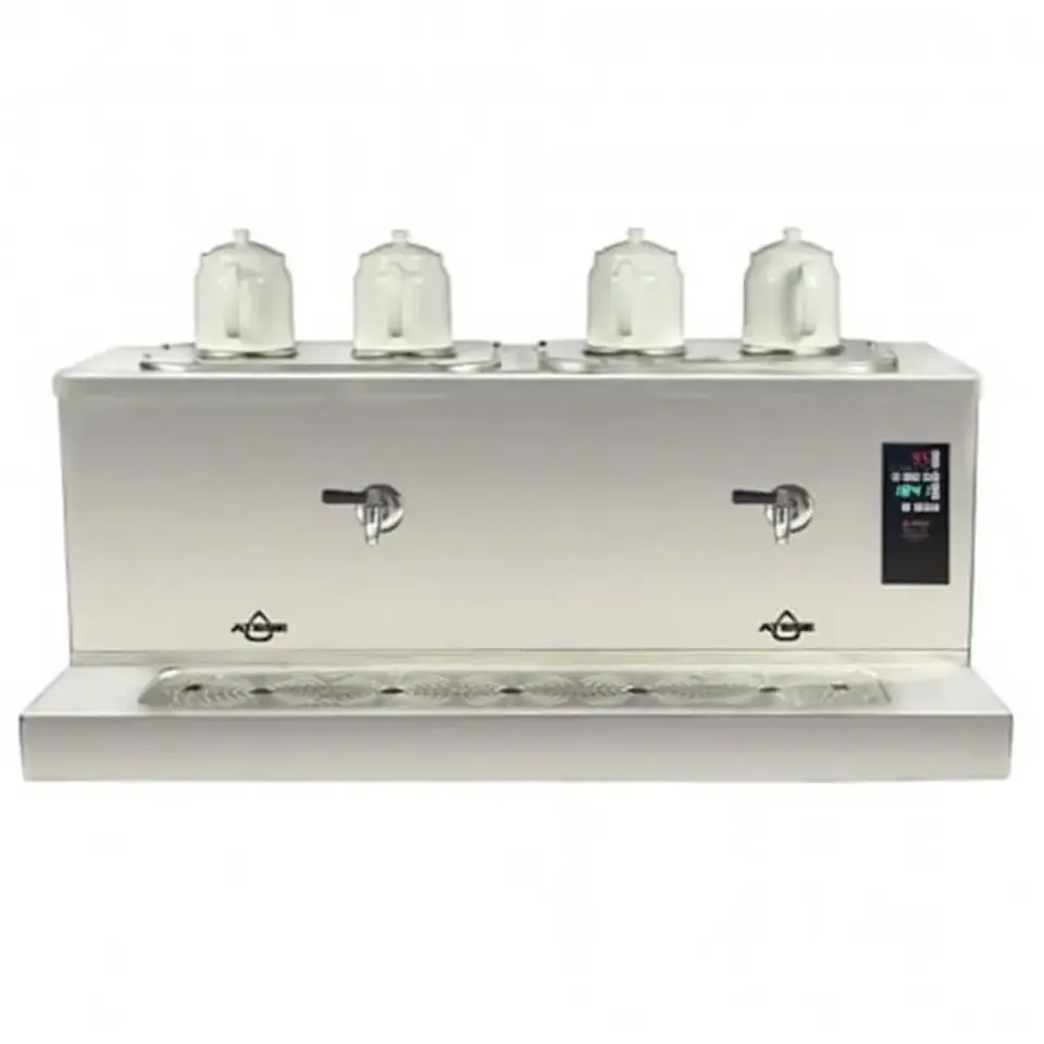 Ateşe Cappadocia Smart Plus Elektrikli 4 Demlikli Çay Makinesi, INOX CSPE4