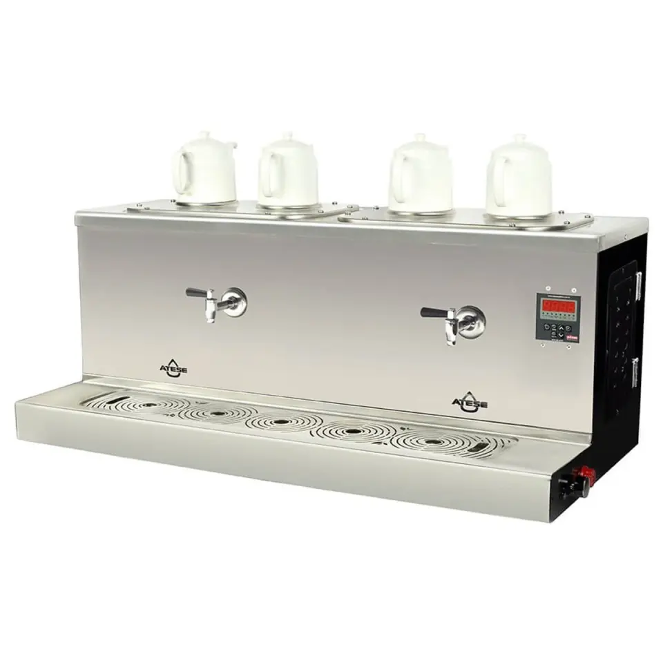 Ateşe Cappadocia Smart Elektrikli 4 Demlikli Çay Makinesi, INOX CSE4