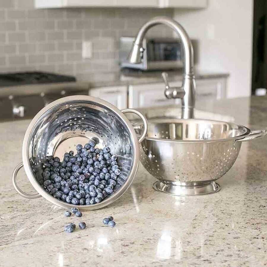 Epinox Çelik Makarna Süzgeçi MS 28, 28 cm