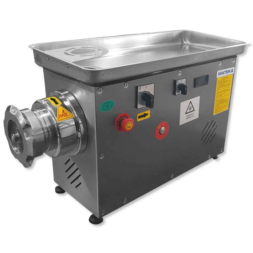 Mateka ESG 42t Et Kıyma Makinesi, Soğutuculu Inox Kafa, No:42, 400V, 107794