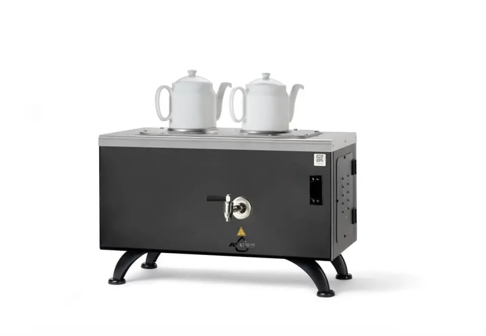 Ateşe Efes Dijital Elektrikli 2 Demlikli Çay Makinesi, STATIC EDE2