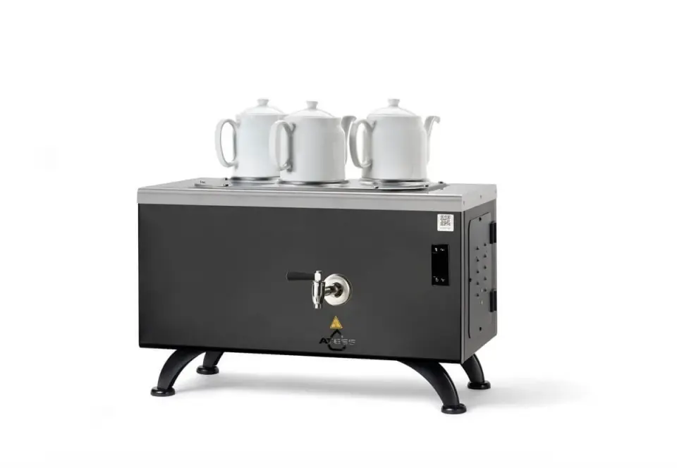 Ateşe Efes Dijital Elektrikli 3 Demlikli Çay Makinesi, STATIC EDE3