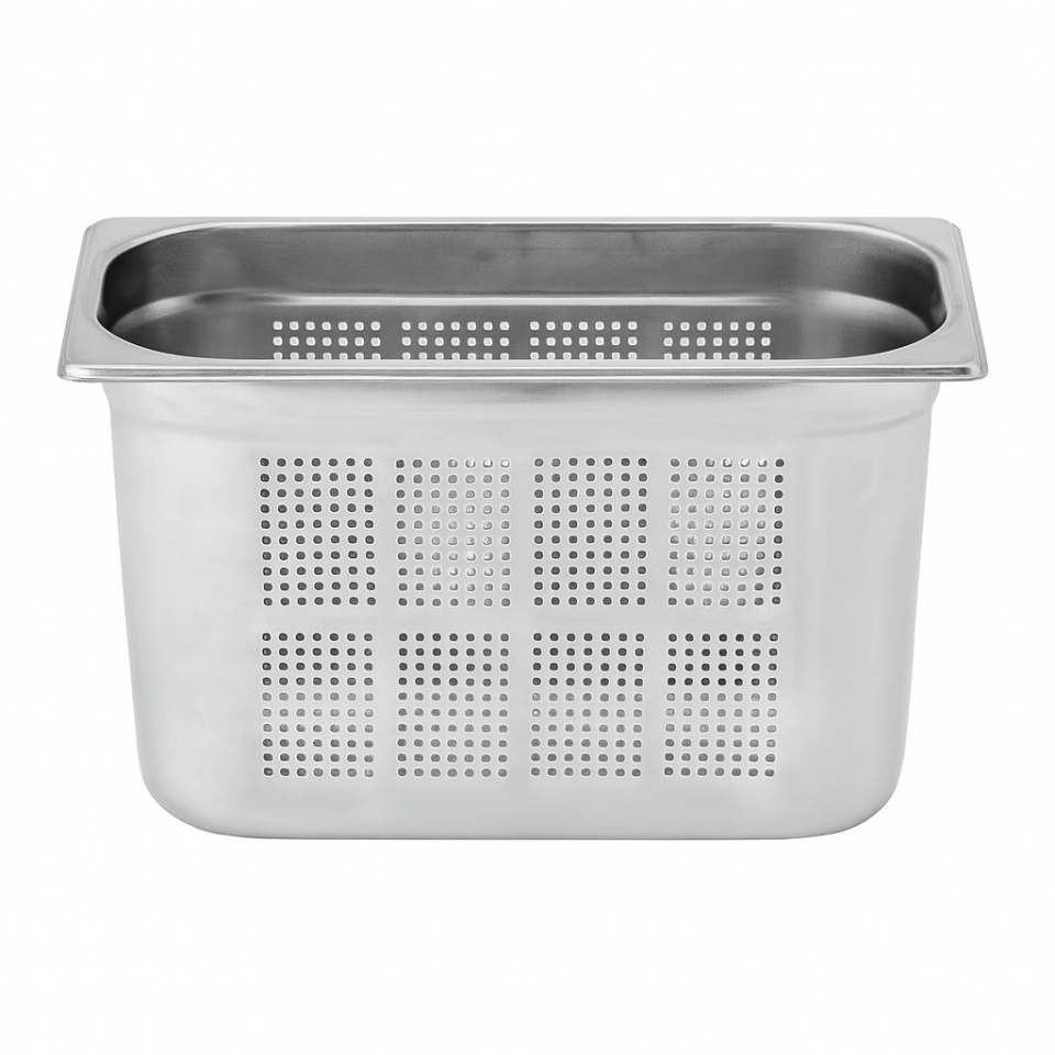 Üret Çelik GN 1/3 20mm Delikli Gastronom Küvet, GST 67
