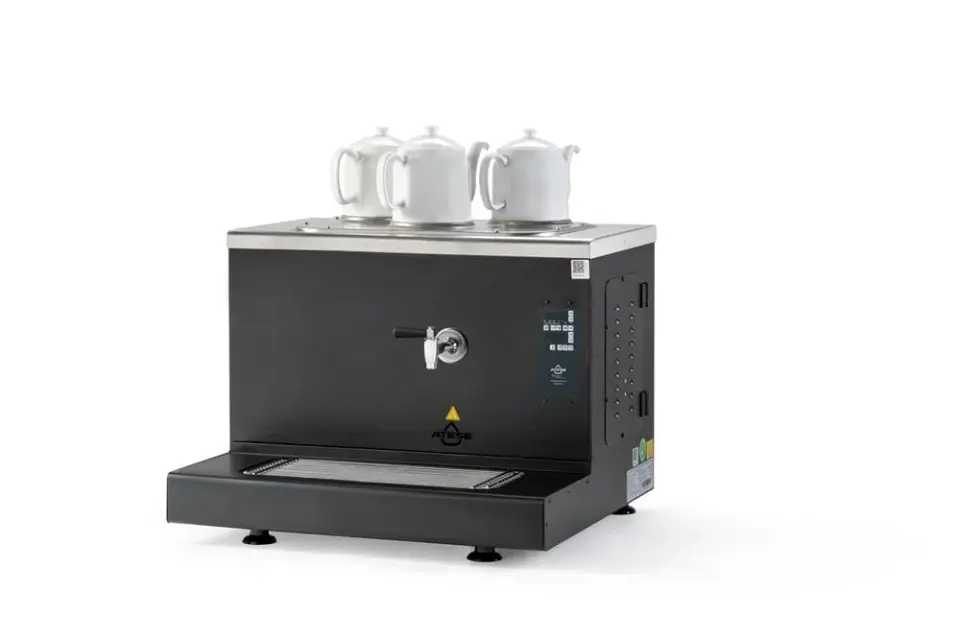 Ateşe Cappadocia Smart Plus Gaz+Elektrikli 3 Demlikli Çay Makinesi, STATIC CSPGE3