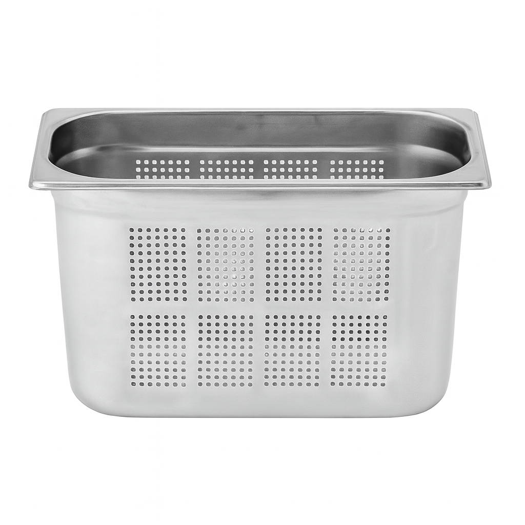 Üret Çelik GN 1/3 200mm Delikli Gastronom Küvet, GST 72