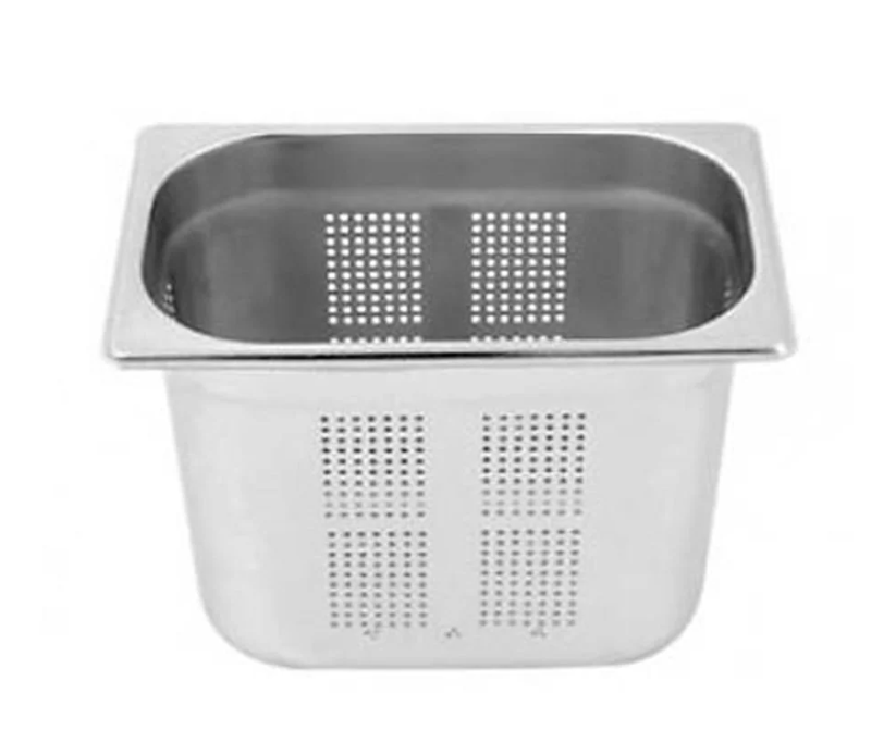 Üret Çelik GN 1/4 100mm Delikli Gastronom Küvet, GST 76