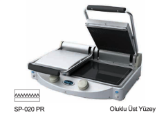 Spidocook Seramik Cam Yüzey,Oluklu Üst Yüzey Izgara ve Tost Makinesi,Elektrikli , SP-020 PR