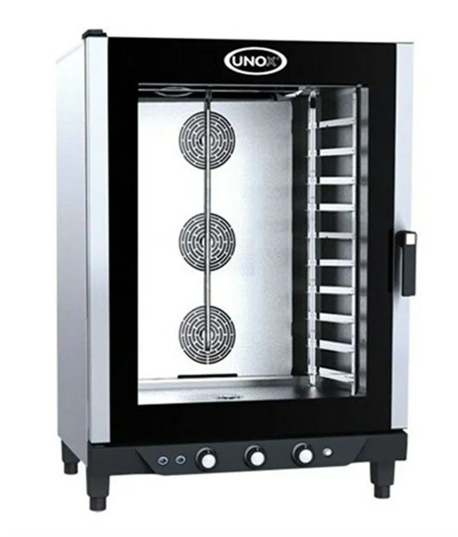 Unox Bakerlux Manuel Konveksiyonlu Patiseri Fırın, 10 Tepsi Kapasiteli, 40X60 cm, Gazlı , XB-813 G