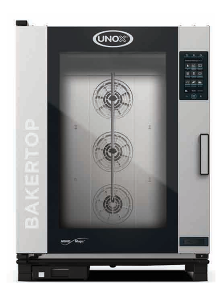 Unox Bakertop Plus Combi Patiseri Fırın, 10 Tepsi Kapasiteli, 40X60 cm, Gazlı, XEBC-10EU-GPRM