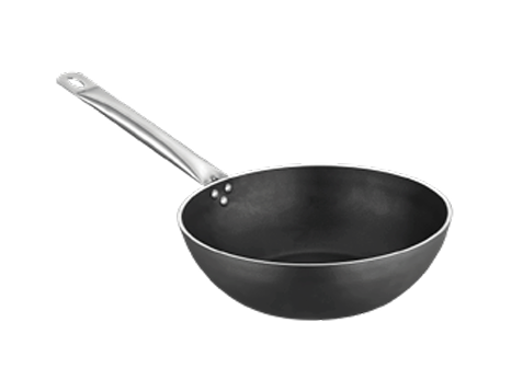 Net Çelik İnci Serisi Wok Tava, 4 mm , 30x8,5 cm, NET S 451