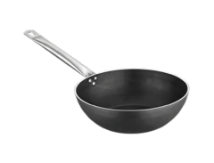 Net Çelik İnci Serisi Wok Tava, 4 mm , 30x8,5 cm, NET S 451