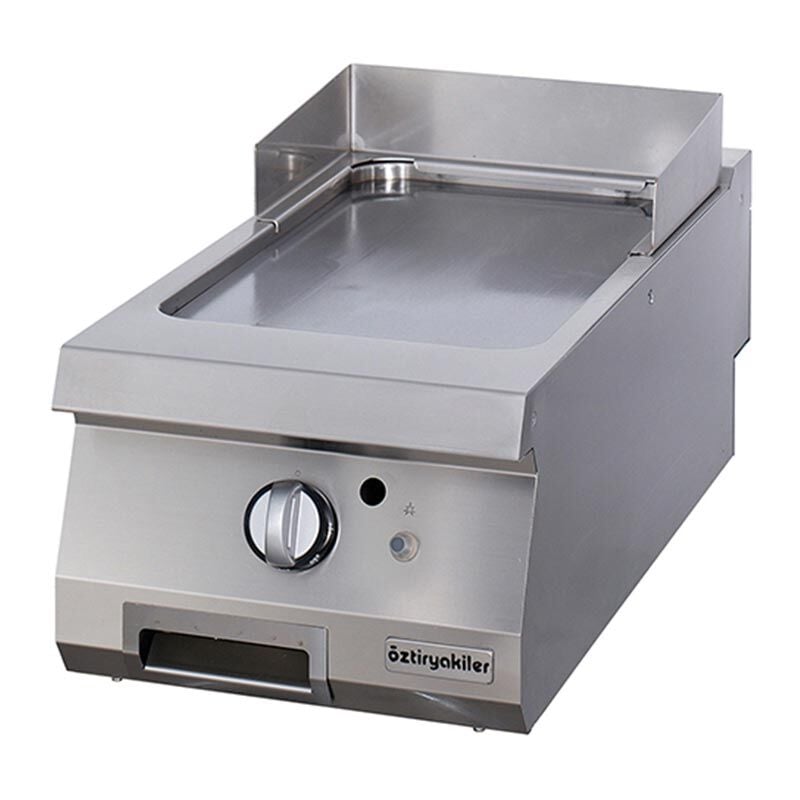 Öztiryakiler Set Üstü Düz Grill Plate, 40x90 cm, Krom, Gazlı, 7864.N1.40903.06C