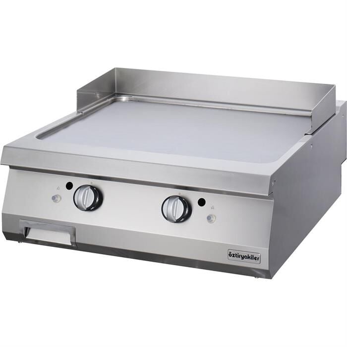 Öztiryakiler Set Üstü Düz Grill Plate, 80x90x30 cm, Krom, Gazlı, 7864.N1.80903.16C