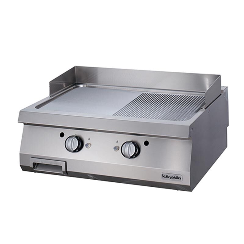 Öztiryakiler Set Üstü Yarı Oluklu Grill Plate, 80x90 cm, Gazlı, 7864.N1.80903.19