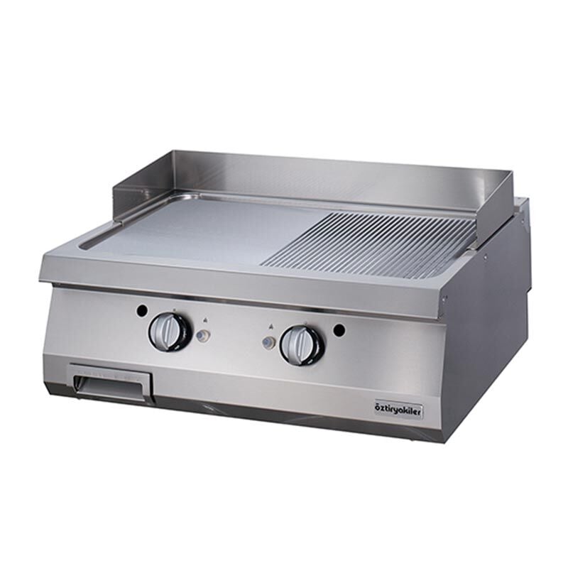 Öztiryakiler Set Üstü Yarı Oluklu Grill Plate, 80x90 cm, 7864.N1.80903.19C