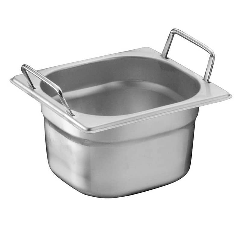 Üret Çelik GN 1/6 65mm Saplı Gastronom Küvet, GST 122