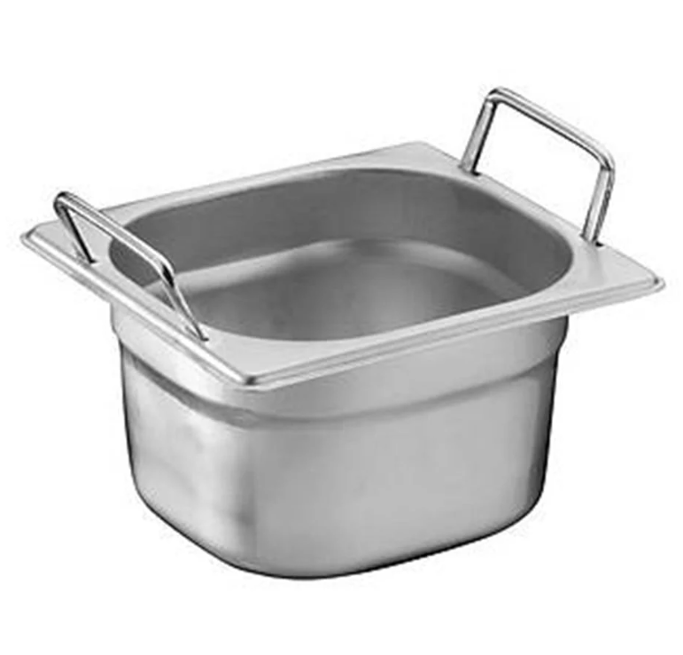 Üret Çelik GN 1/6 100mm Saplı Gastronom Küvet, GST 123