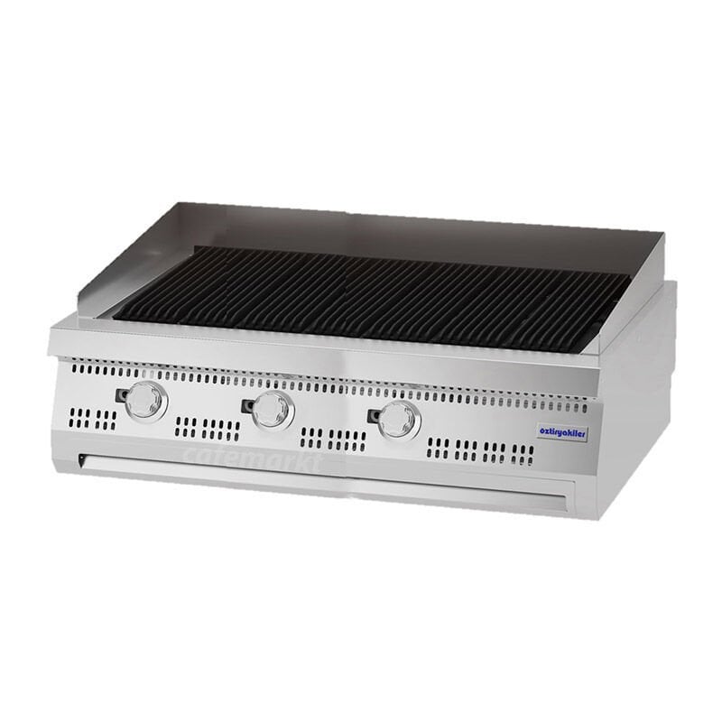 Öztiryakiler 900 Seri ODG 1290 E V2 Döküm Izgara 120x90x30 cm, Gazlı, 7864.N1.12903.72