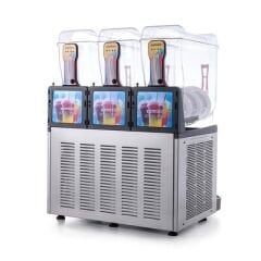 Samixir Triple Allure Ice Slush, Milkshake ve Soğuk Meyve Suyu Dispenseri, 12+12+12 L, Inox, 59x53x77 cm, SLUSH36.IA