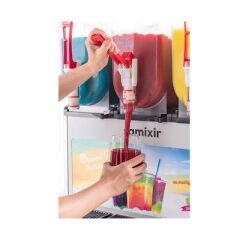 Samixir Triple Allure Ice Slush, Milkshake ve Soğuk Meyve Suyu Dispenseri, 12+12+12 L, Inox, 59x53x77 cm, SLUSH36.IA