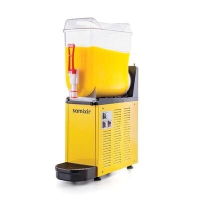 Samixir Mono Ice Slush, Milkshake ve Soğuk Meyve Suyu Dispenseri, 12 L, Sarı, 19x53x77 cm, SLUSH12.Y