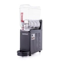 Samixir Mono Ice Slush, Milkshake ve Soğuk Meyve Suyu Dispenseri, 12 L, Siyah, 19x53x77 cm, SLUSH12.B