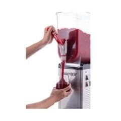 Samixir Mono Ice Slush, Milkshake ve Soğuk Meyve Suyu Dispenseri, 12 L, Inox, 19x53x77 cm, SLUSH12.I