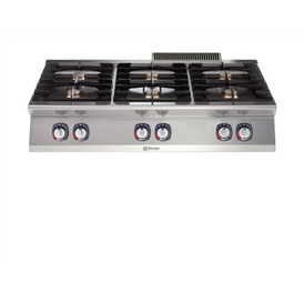 Electrolux Professional E7GCGH4C00 Açık Ateş Set Üstü Ocak, 4 Brulör, 80x73 cm, Gazlı