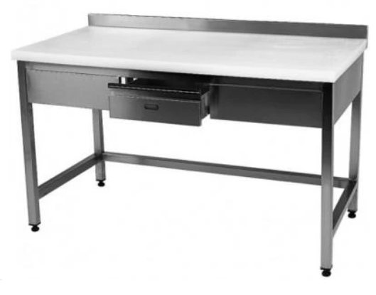 Polietilen Tablalı Çalışma Tezgahı- Tek Çekmeceli Açık 600 Seri