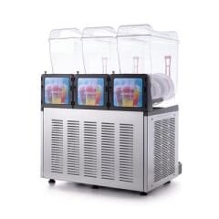 Samixir Triple Ice Slush, Milkshake ve Soğuk Meyve Suyu Dispenseri, 12+12+12 L, Inox, 59x53x77 cm, SLUSH36.I