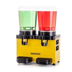 Samixir Panoramik Twin Analog Soğuk İçecek Dispenseri, 10+10 L, Sarı, 50x39x70 cm, MM20.AY