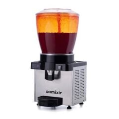 Samixir Panoramik Dijital Soğuk İçecek Dispenseri, 22 L, Inox, Fıskiyeli, 35X40X76 cm, S22.DI