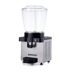 Samixir Panoramik Dijital Soğuk İçecek Dispenseri, 22 L, Inox, Fıskiyeli, 35X40X76 cm, S22.DI