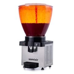 Samixir Panoramik Dijital Soğuk İçecek Dispenseri, 40 L, Inox, Fıskiyeli, 45X45X83 cm, S40.DI