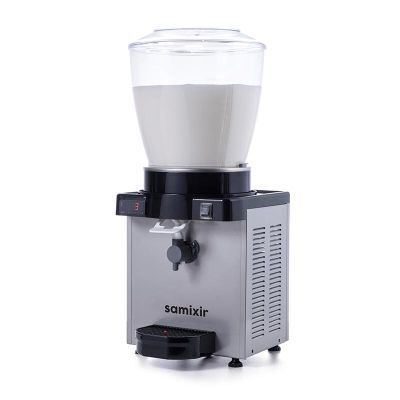 Samixir Panoramik Dijital Köpüklü Ayran Dispenseri, 22 L, Inox, 35X40X82 cm, KAM22.DI