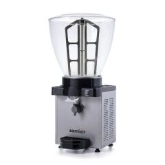 Samixir Panoramik Dijital Köpüklü Ayran Dispenseri, 40 L, Inox, 45x45x89 cm, KAM40.DI