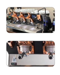 Faema E71 E A/3 5 Button Bakır Tam Otomatik Espresso Kahve Makinesi, 3 Gruplu, E71 E A/3 5 BUTTON BAKIR