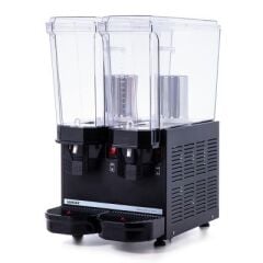 Samixir Klasik Twin Soğuk İçecek Dispenseri, 20+20 L, Siyah, Fıskiyeli, 36x52x66 cm, 40.SSB