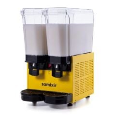 Samixir Klasik Twin Soğuk İçecek Dispenseri, 20+20 L, Sarı, Karıştırıcılı, 36x52x66 cm, 40.MMY