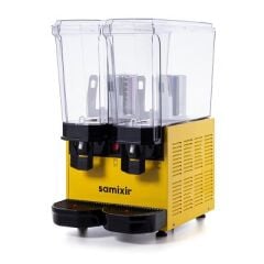 Samixir Klasik Twin Soğuk İçecek Dispenseri, 20+20 L, Sarı, Karıştırıcılı, 36x52x66 cm, 40.MMY