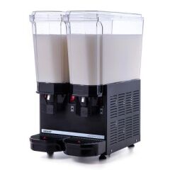 Samixir Klasik Twin Soğuk İçecek Dispenseri, 20+20 L, Siyah, Karıştırıcılı, 36x52x66 cm, 40.MMB